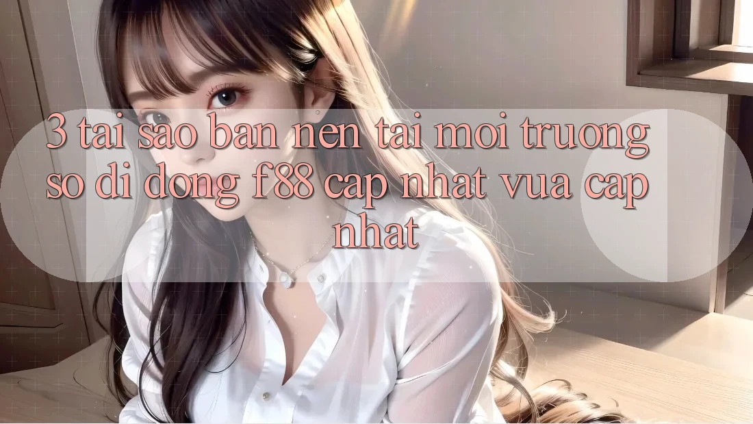3. Tại Sao Bạn Nên Tải Môi trường số di động f88 Cập Nhật Vừa cập nhật? 3. Tại Sao Bạn Nên Tải Môi trường số di động f88 Cập Nhật Vừa cập nhật?
