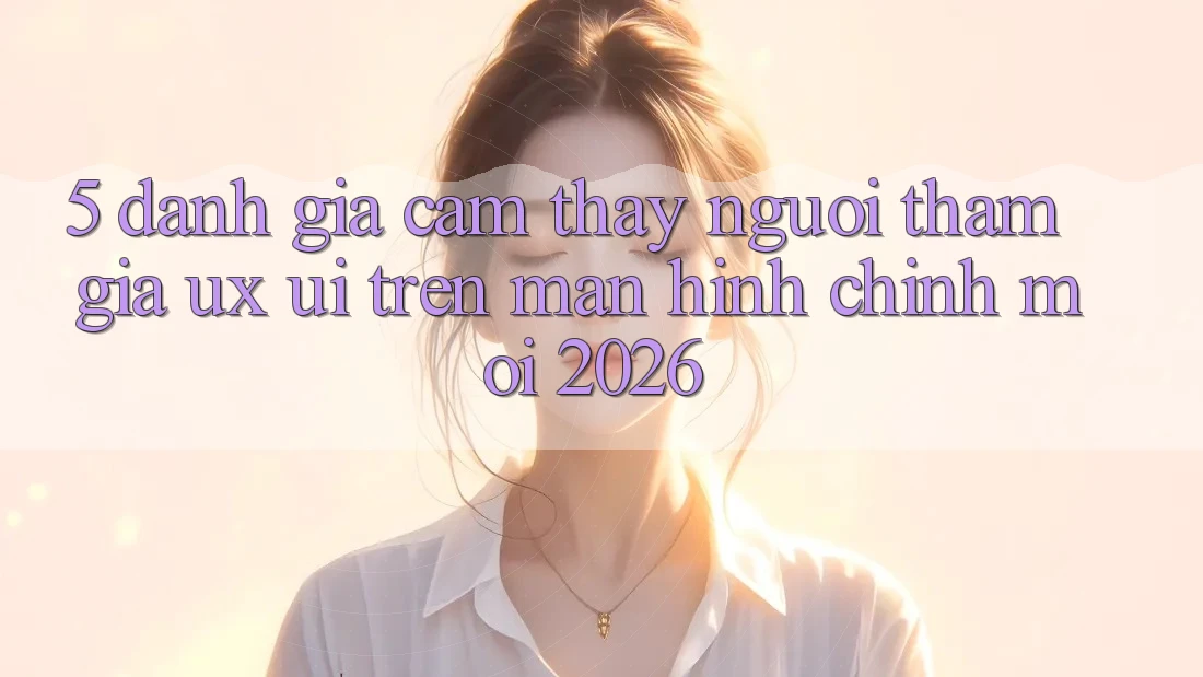 5. Đánh Giá Cảm thấy Người tham gia (UX/UI) Trên Màn hình chính Mới 2026 5. Đánh Giá Cảm thấy Người tham gia (UX/UI) Trên Màn hình chính Mới 2026