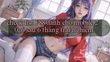 check list F88 dành cho mobile 2026 sau 6 tháng trải nghiệm