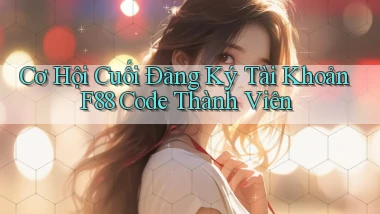 cơ hội cuối đăng ký tài khoản f88 code thành viên