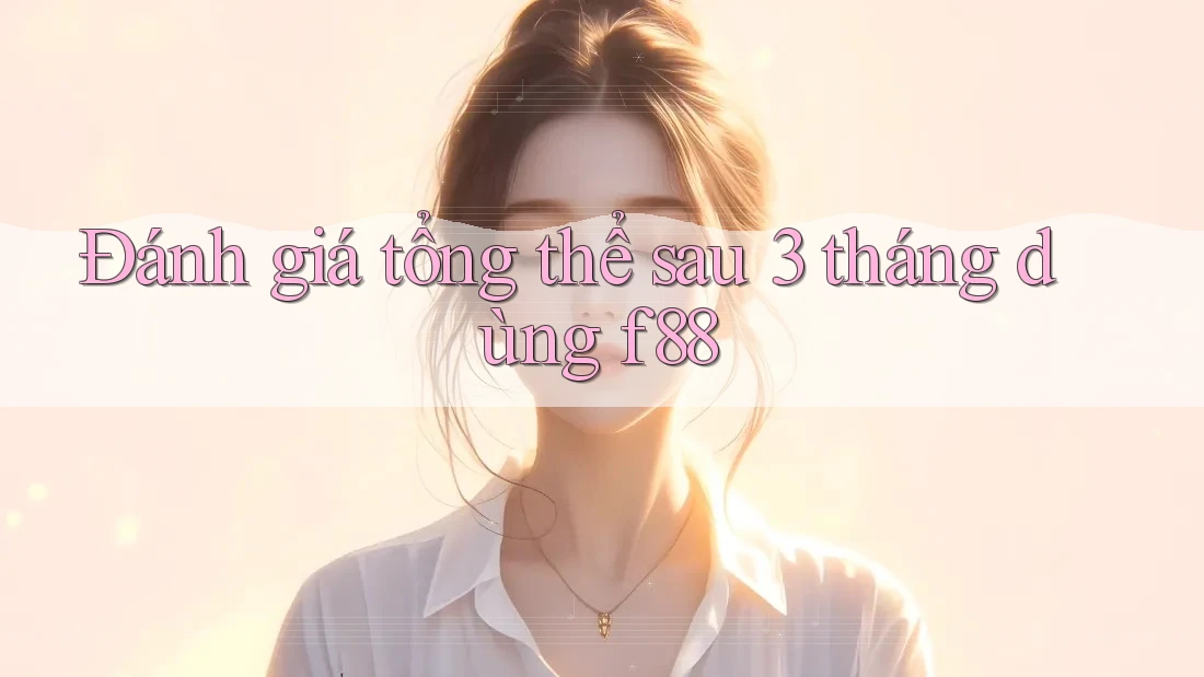 Đánh giá tổng thể sau 3 tháng dùng f88 Đánh giá tổng thể sau 3 tháng dùng f88