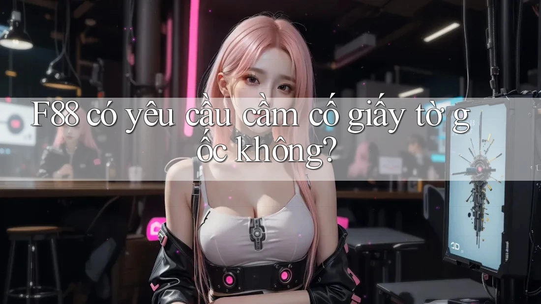 F88 có yêu cầu cầm cố giấy tờ gốc không?