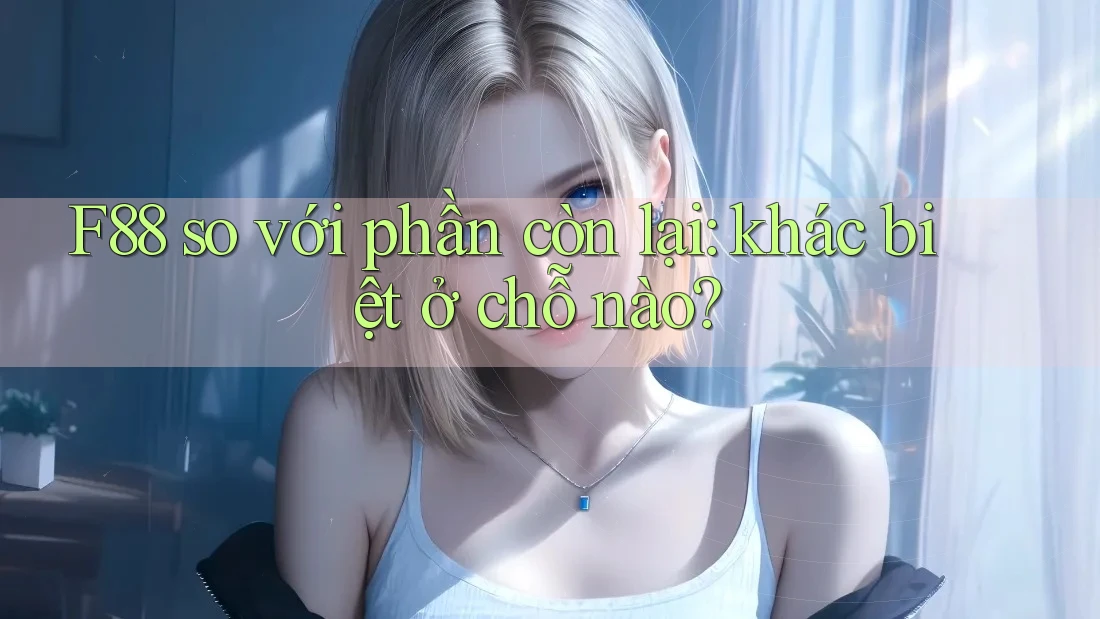 F88 so với phần còn lại: khác biệt ở chỗ nào? F88 so với phần còn lại: khác biệt ở chỗ nào?