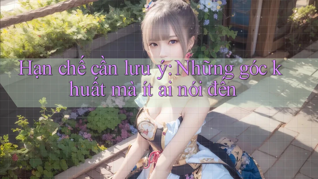 Hạn chế cần lưu ý: Những góc khuất mà ít ai nói đến Hạn chế cần lưu ý: Những góc khuất mà ít ai nói đến