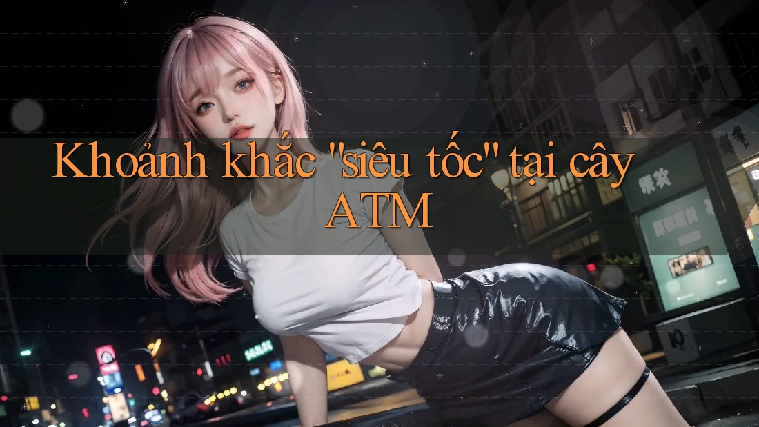 Khoảnh khắc “siêu tốc” tại cây ATM