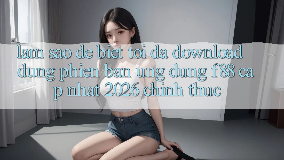Làm sao để biết tôi đã download đúng phiên bản ứng dụng f88 cập nhật 2026 chính thức? Làm sao để biết tôi đã download đúng phiên bản ứng dụng f88 cập nhật 2026 chính thức?