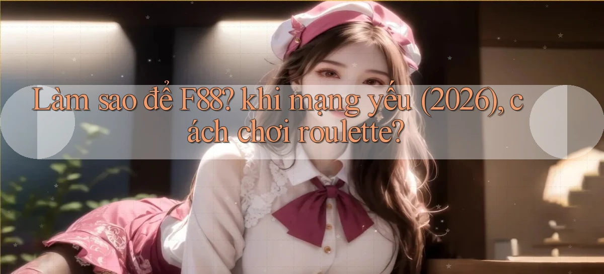Làm sao để F88 khi mạng yếu (2026), cách chơi roulette
