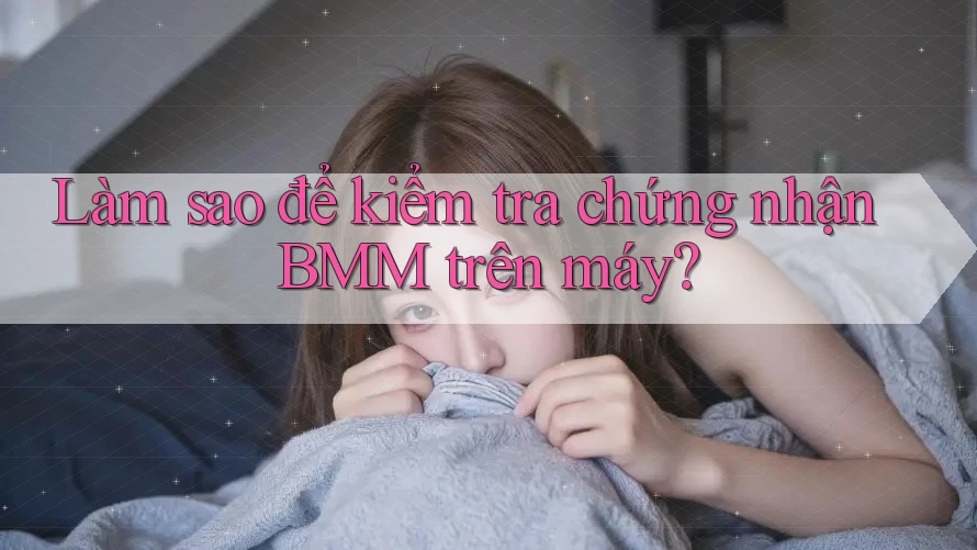 Làm sao để kiểm tra chứng nhận BMM trên máy? Làm sao để kiểm tra chứng nhận BMM trên máy?