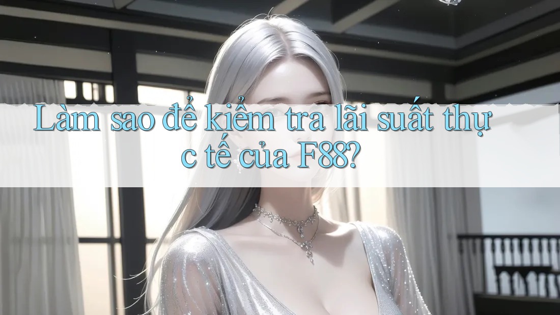 Làm sao để kiểm tra lãi suất thực tế của F88? Làm sao để kiểm tra lãi suất thực tế của F88?