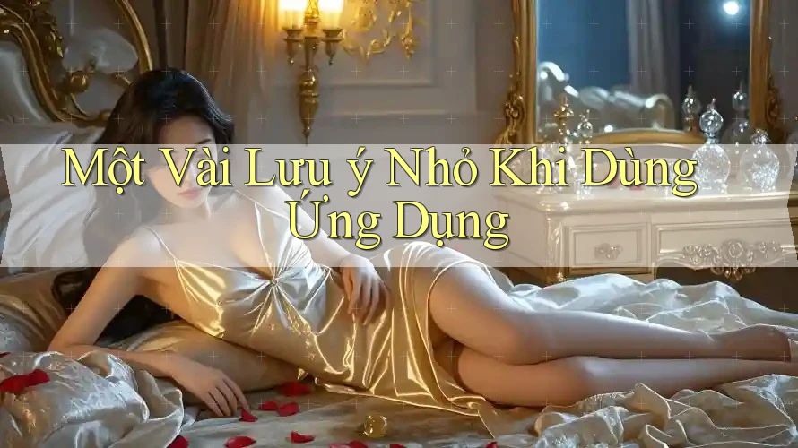 Một Vài Lưu Ý Nhỏ Khi Dùng Ứng Dụng Một Vài Lưu Ý Nhỏ Khi Dùng Ứng Dụng