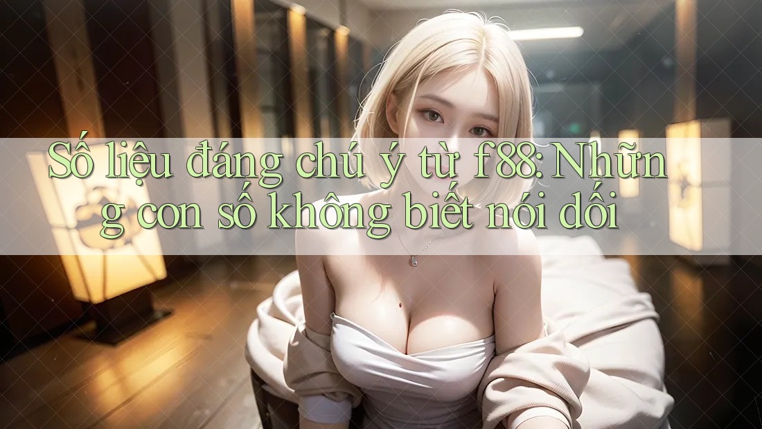 Số liệu đáng chú ý từ f88: Những con số không biết nói dối Số liệu đáng chú ý từ f88: Những con số không biết nói dối