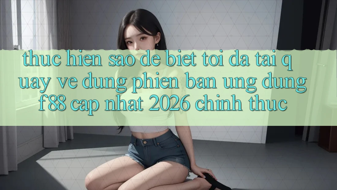 Thực hiện sao để biết tôi đã tải quay về đúng phiên bản ứng dụng f88 cập nhật 2026 chính thức? Thực hiện sao để biết tôi đã tải quay về đúng phiên bản ứng dụng f88 cập nhật 2026 chính thức?