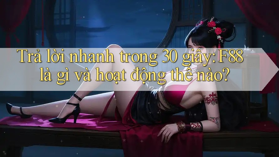 Trả lời nhanh trong 30 giây: F88 là gì và hoạt động thế nào? Trả lời nhanh trong 30 giây: F88 là gì và hoạt động thế nào?