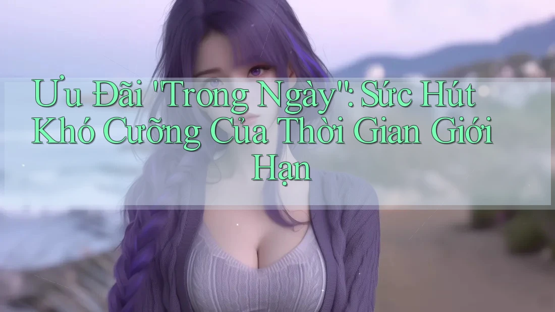 Ưu Đãi “Trong Ngày”: Sức Hút Khó Cưỡng Của Thời Gian Giới Hạn Ưu Đãi “Trong Ngày”: Sức Hút Khó Cưỡng Của Thời Gian Giới Hạn